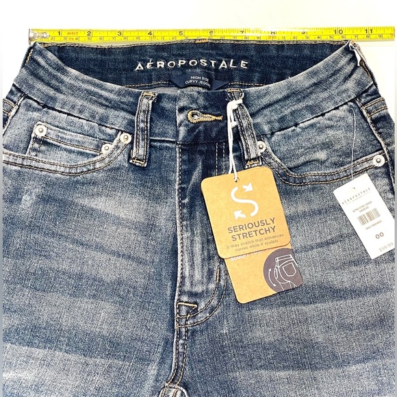 *NEW* Aeropostale High Rise Seriously Stretchy Curvy Fit Jegging Denim Jeans - Picture 6 of 11